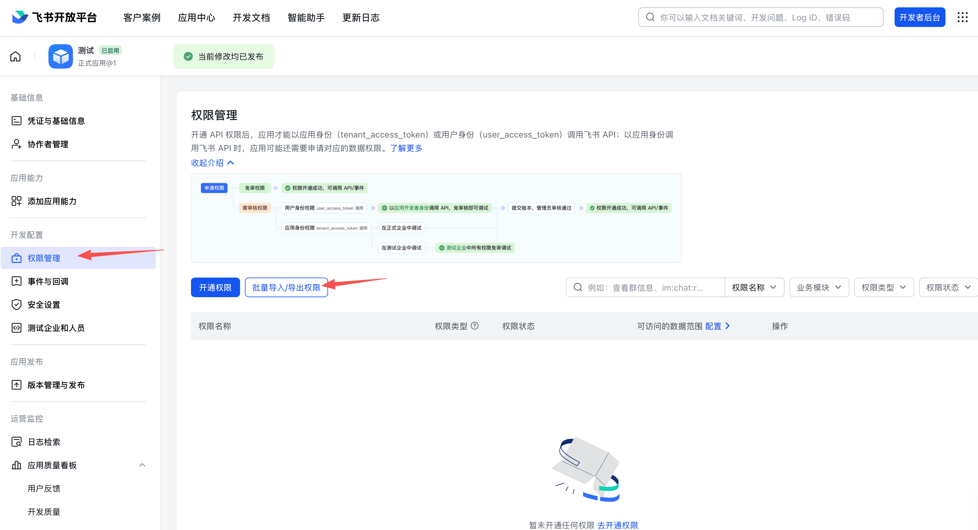 进入权限管理